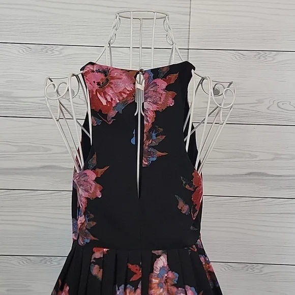 Free People Flutter By Flirty Floral Sleeveless Mini Dress Womens Size 0 - Picture 7 of 14